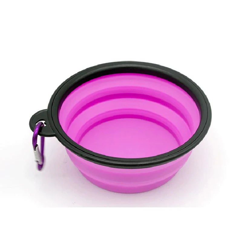 Gamelle de voyage pliable en silicone pour chiens et chats - Ma boutique