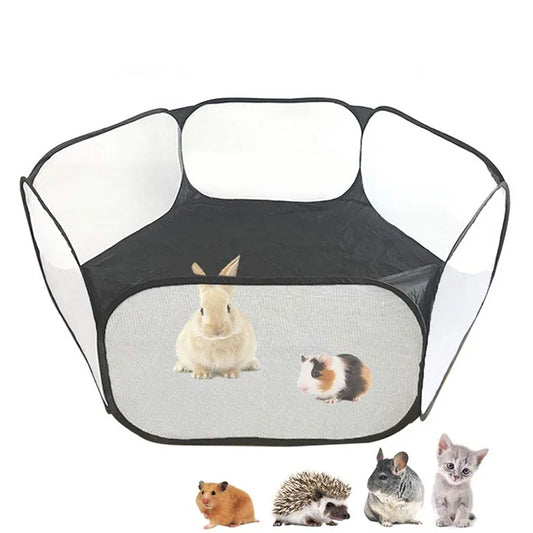 Parc portable pliable pour petits animaux – Cage légère et respirante