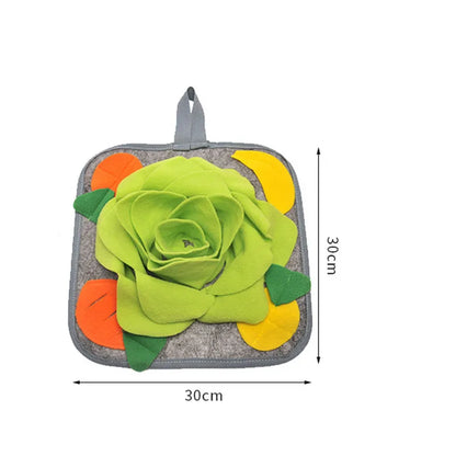 Tapis de reniflage en polaire – Jouet d’enrichissement et tapis d’alimentation pour petits animaux