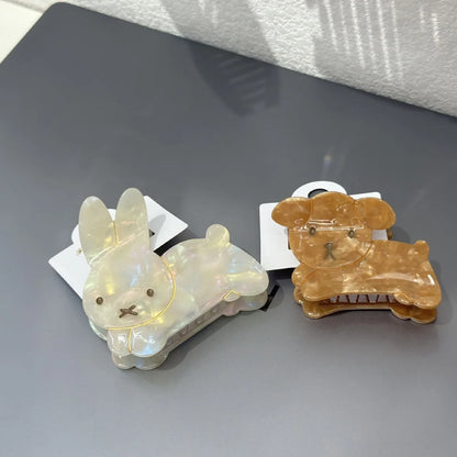 Pinces à cheveux animaux Chien, Chat et Lapin