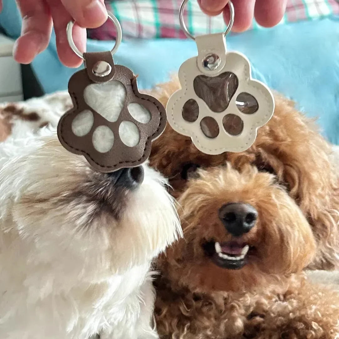 Porte-clés mignon rangement pour poils d’animaux