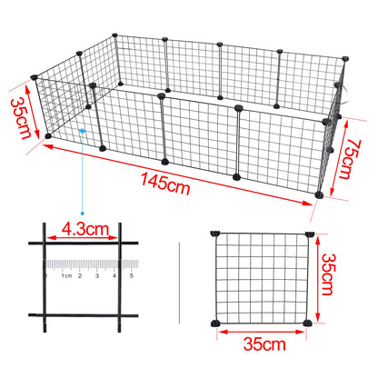 Enclos modulable pour petits animaux – Parc réglable intérieur/extérieur